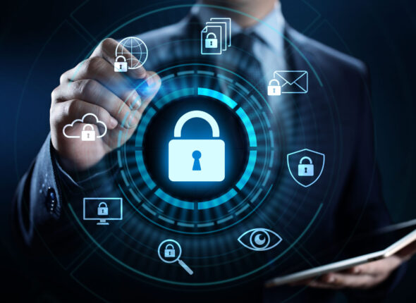 Cyber security data protection information privacy internet technology concept.